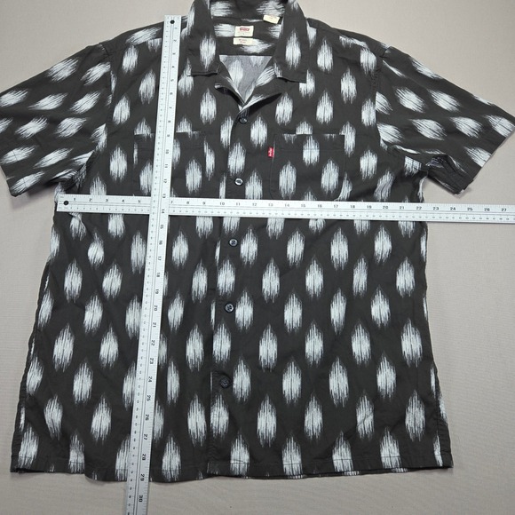 Levi's Ikat Print Relaxed Fit Shirt  Button Down‎  Short Sleeve Mens Large - Picture 9 of 9